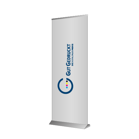 Roll-Up Deluxe | B 85 cm x H 153 - 200 cm | einseitig bedruckt