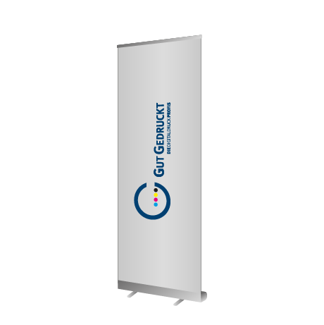 Roll-Up Budget | B 85 cm x H 200 cm | einseitig bedruckt